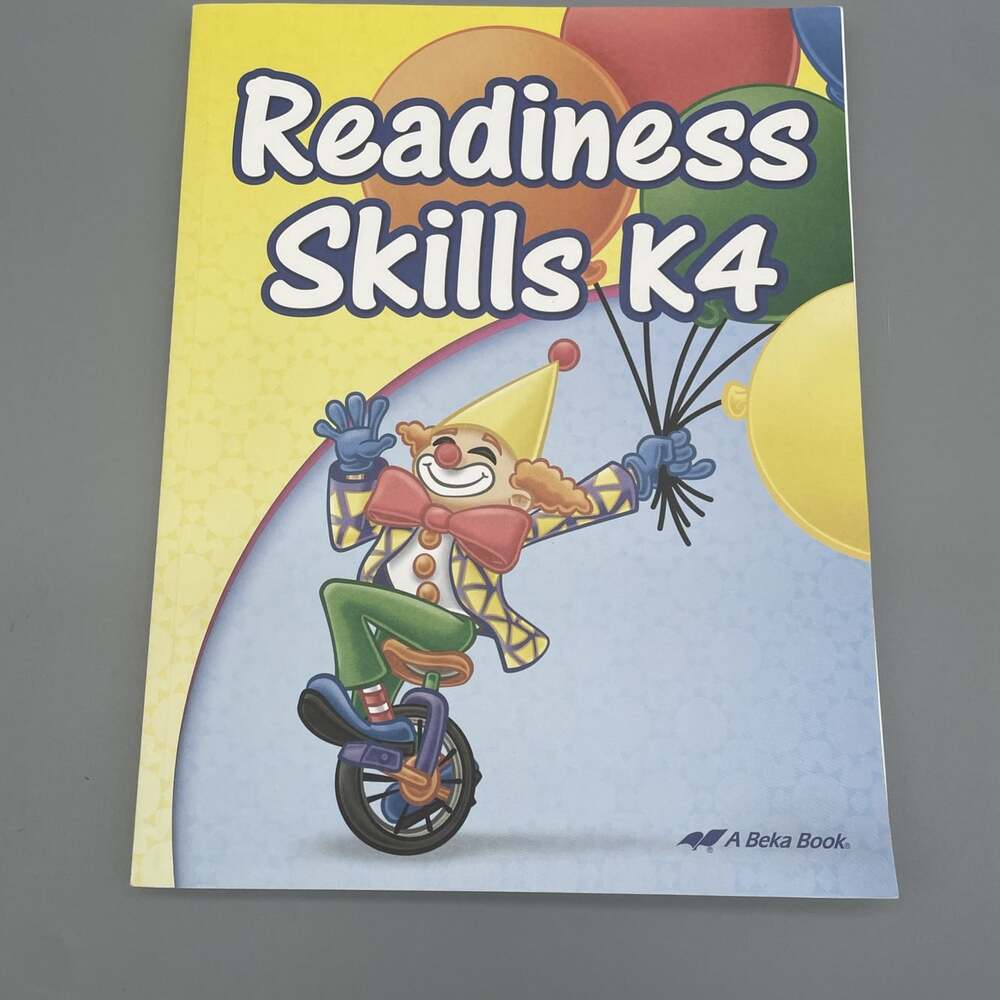 Abeka Readiness Skills K4 Bound Book Second Ed. Homeschool Book For K4